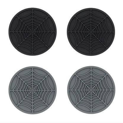 Round Silicone Non-Slip Cup Coaster (Set of 2)