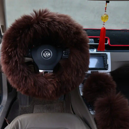 Cloud Soft™ Premium Fluffy Steering Wheel Set (3-Piece) ☁️