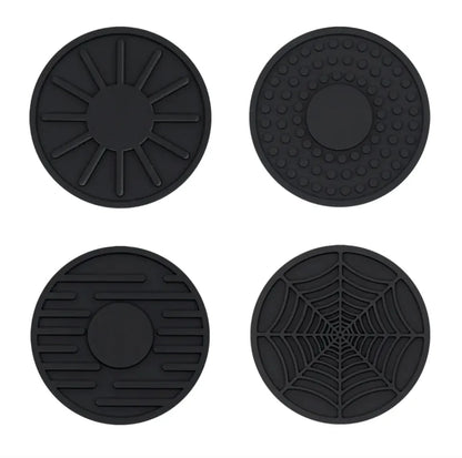 Round Silicone Non-Slip Cup Coaster (Set of 2)