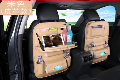 Car Seat Organizer with Foldable Tray Table