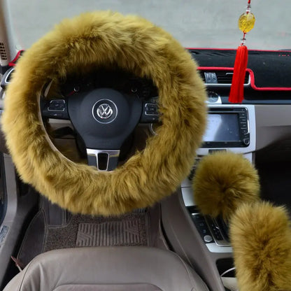 Cloud Soft™ Premium Fluffy Steering Wheel Set (3-Piece) ☁️