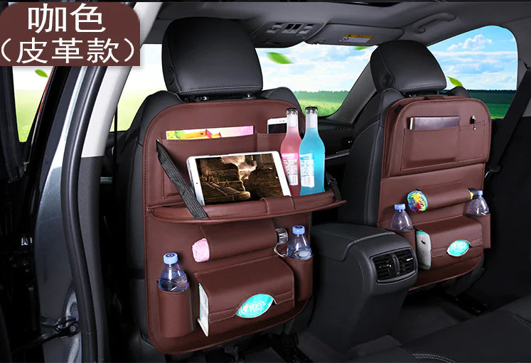 Car Seat Organizer with Foldable Tray Table
