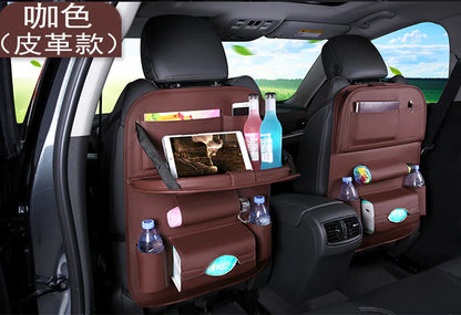 Car Seat Organizer with Foldable Tray Table