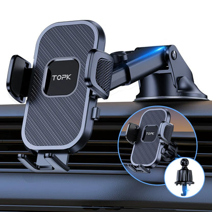 Car Dashboard Phone Holder (360° Rotation)