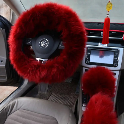 Cloud Soft™ Premium Fluffy Steering Wheel Set (3-Piece) ☁️