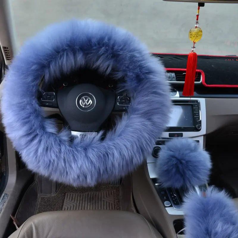 Cloud Soft™ Premium Fluffy Steering Wheel Set (3-Piece) ☁️