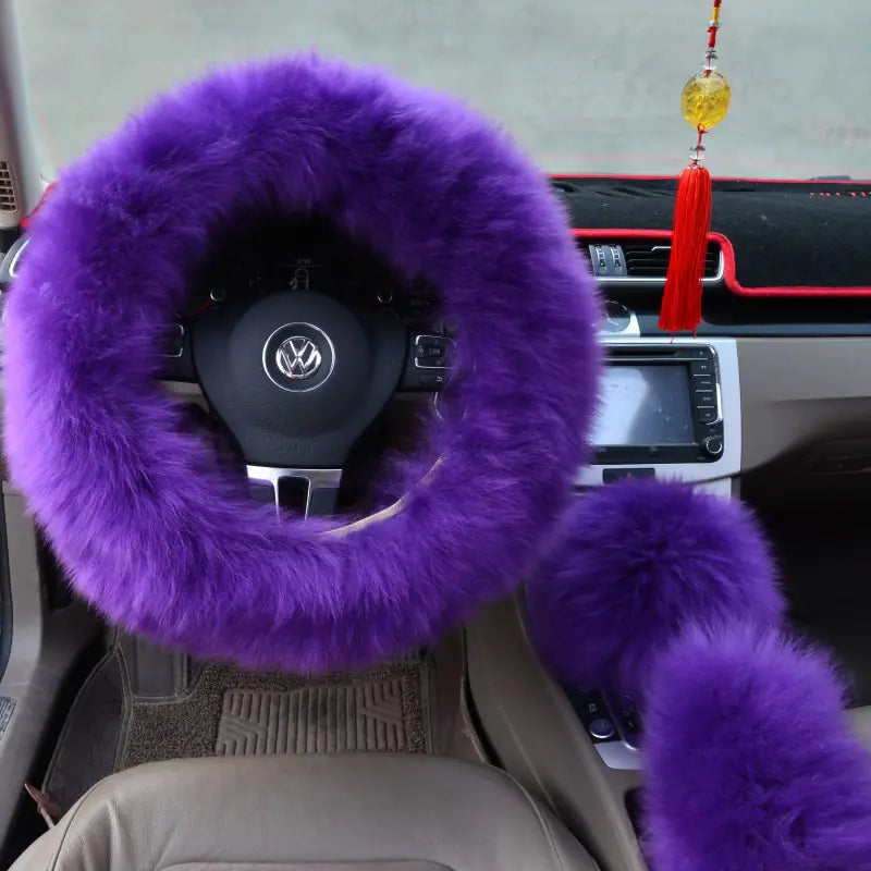 Cloud Soft™ Premium Fluffy Steering Wheel Set (3-Piece) ☁️