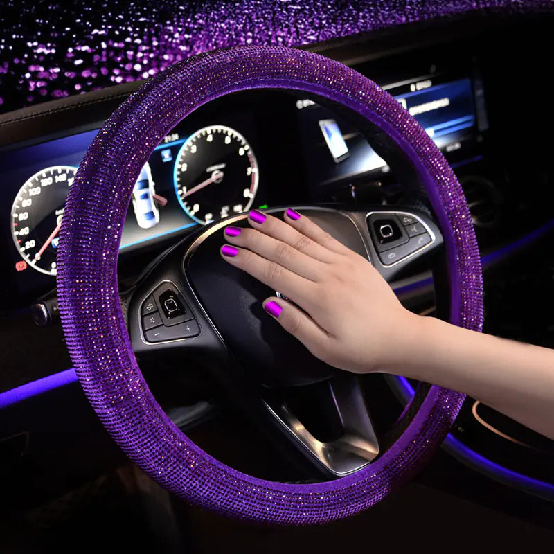 Diamond Grip™ Premium Sparkle Steering Wheel Cover ✨