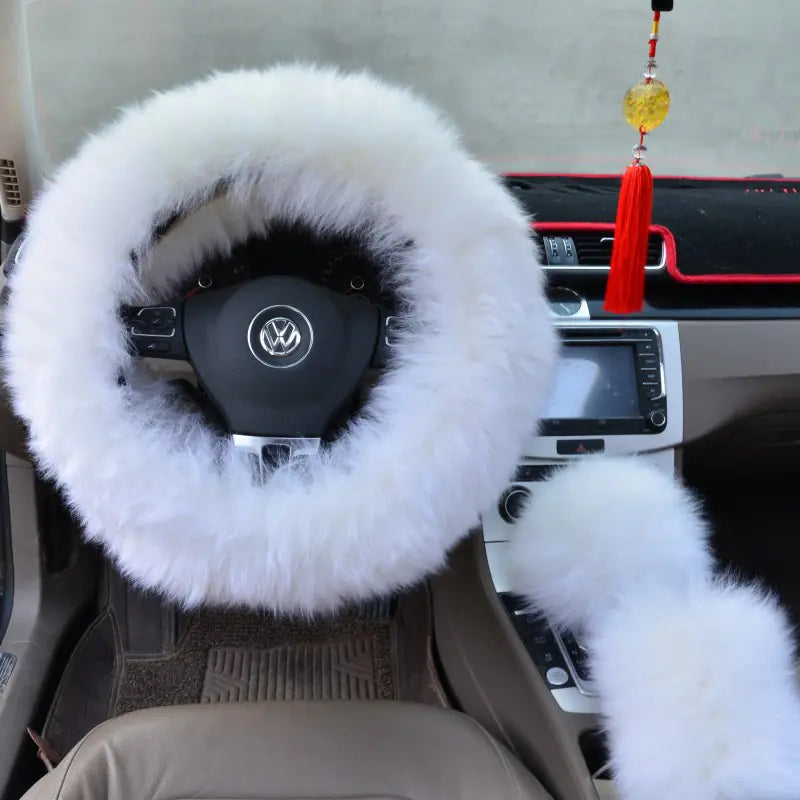 Cloud Soft™ Premium Fluffy Steering Wheel Set (3-Piece) ☁️