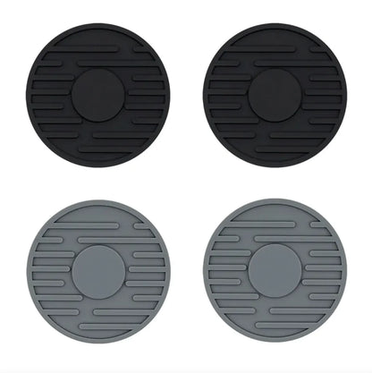 Round Silicone Non-Slip Cup Coaster (Set of 2)