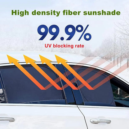 4-Pack Magnetic Car Sun Shades (UV Protection)