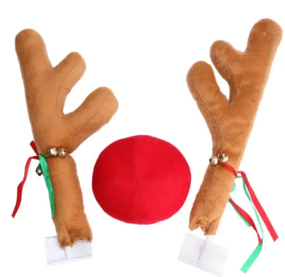 Christmas Reindeer Car Antler Decoration Set