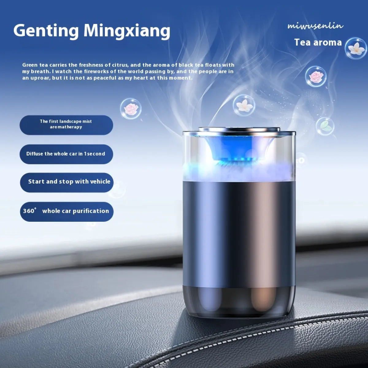 Cloud Mist Aromatherapy Car Diffuser